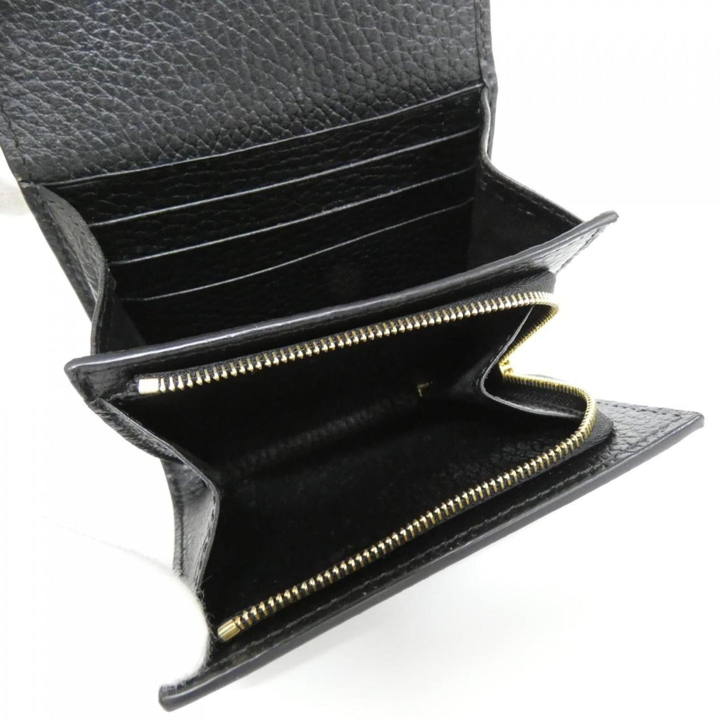 Gucci Beige Black Gg Supreme Leather Wallet (Bi-Fold) ( )