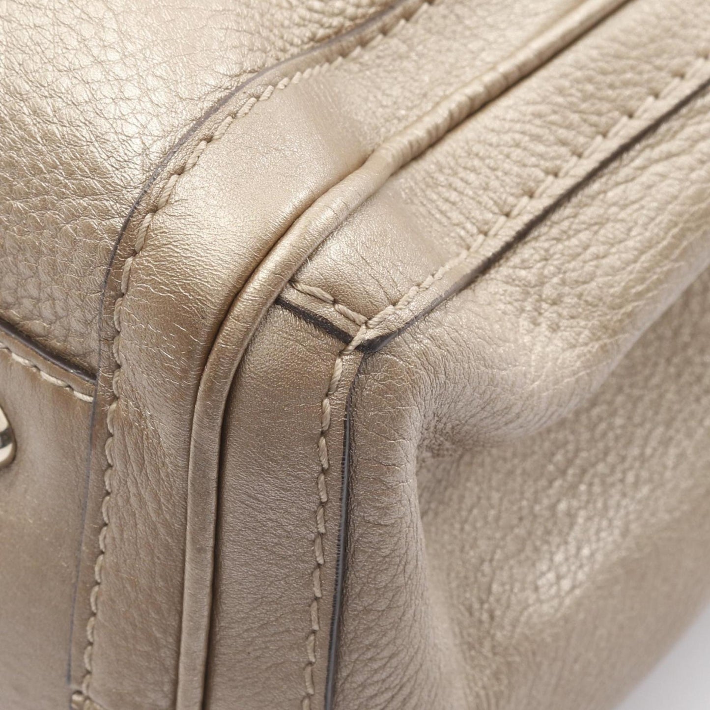 Gucci Gold Leather Tote Bag ( )