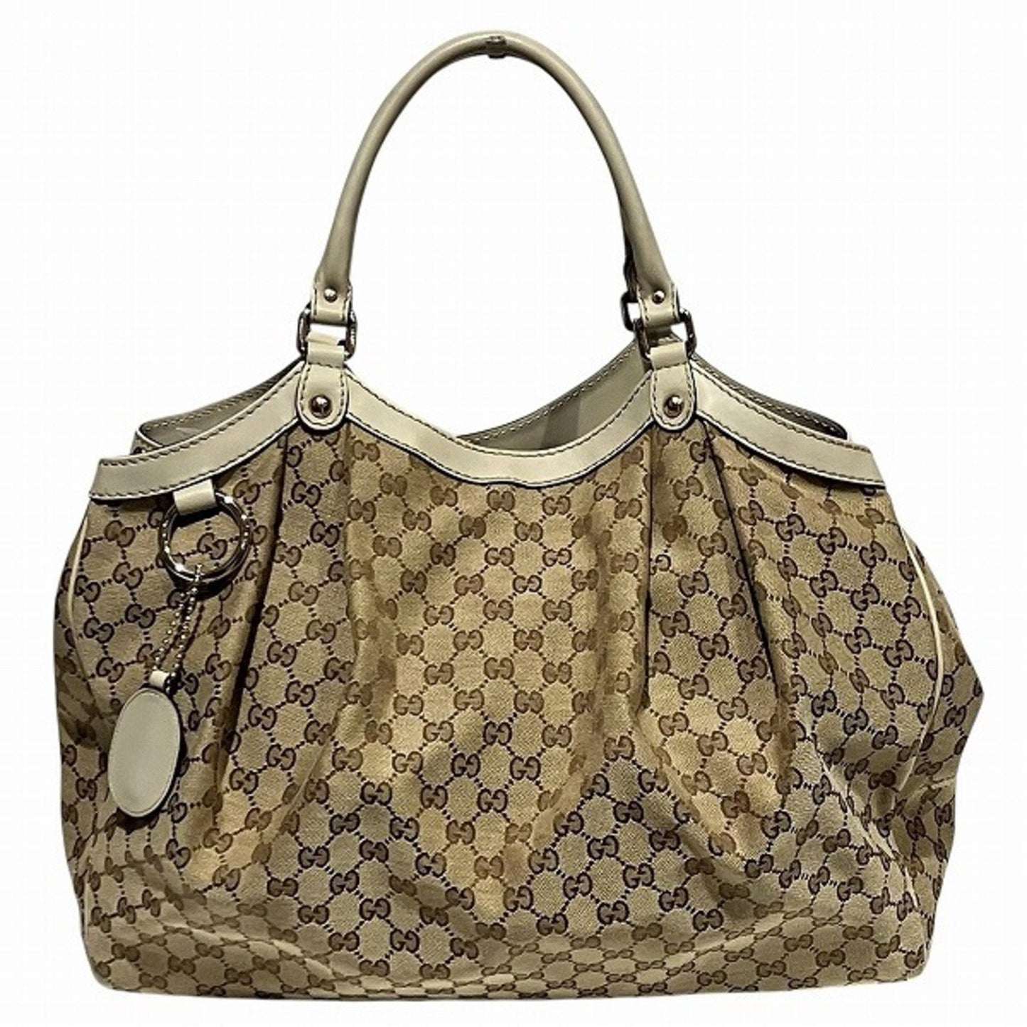 Gucci Leather Canvas Tote