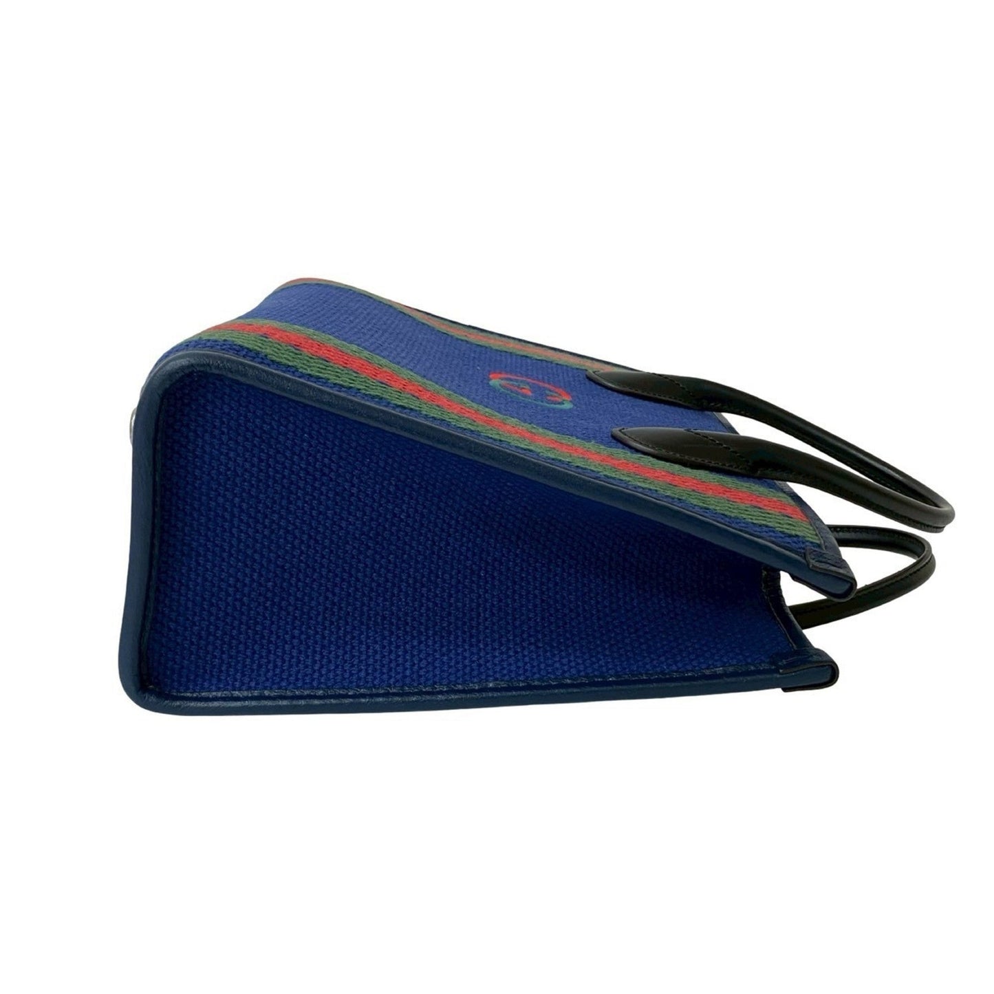 Gucci Black Blue Green Navy Red Color Canvas Handbag Tote Bag ( )