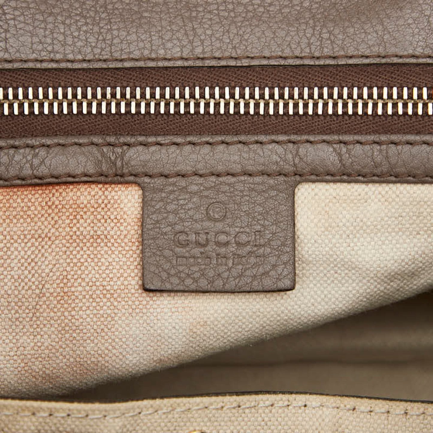 Gucci Brown Leather Handbag Shoulder Bag ( )