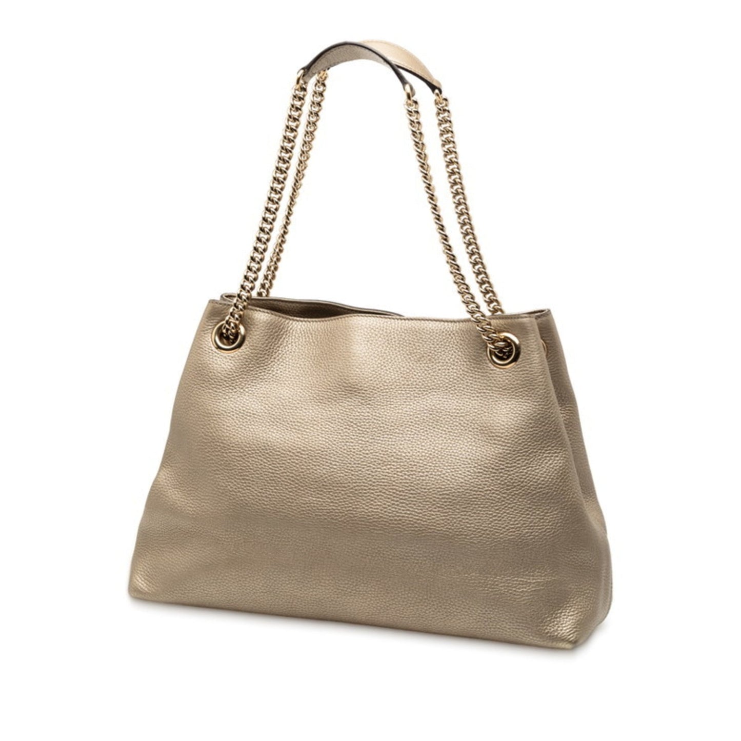 Gucci Sukey Gold Leather Tote Bag ( )