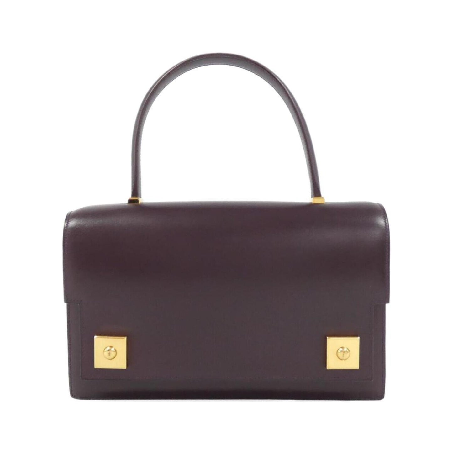 Hermes Raisin Box Calf Leather Handbag ( )