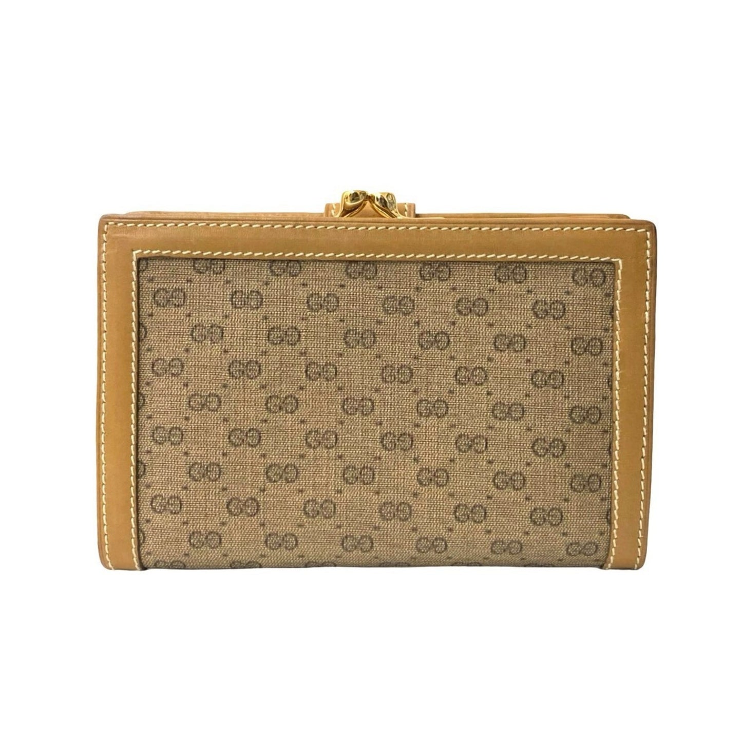 Gucci Brown Leather Pvc Wallet (Bi-Fold) ( )