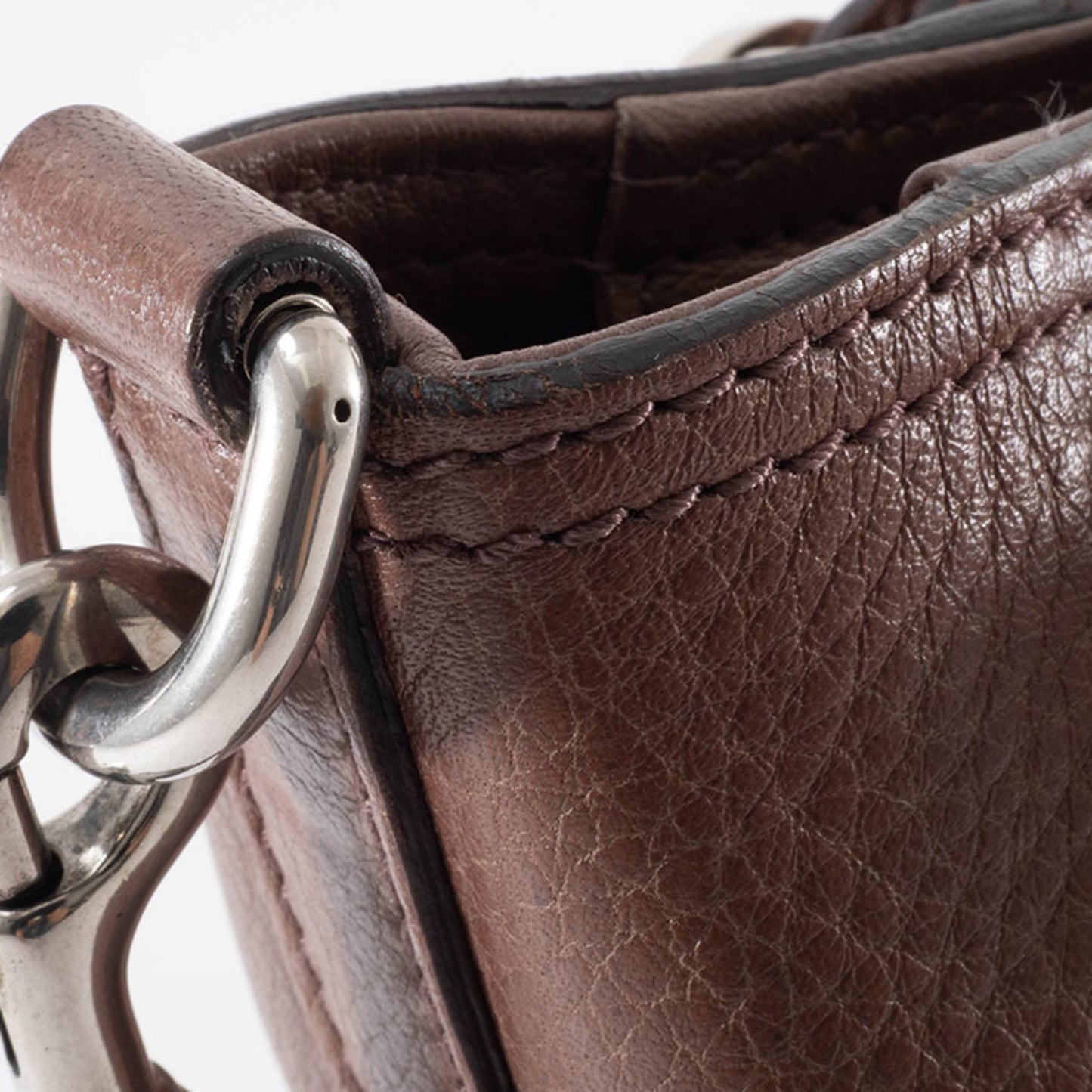 Gucci Bordeaux (Close To Brown) Brown Red Brown Leather Handbag Shoulder Bag ( )