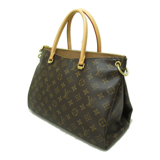 LOUIS VUITTON Pallas Tote Bag Brown Havane Monogram PVC coated canvas