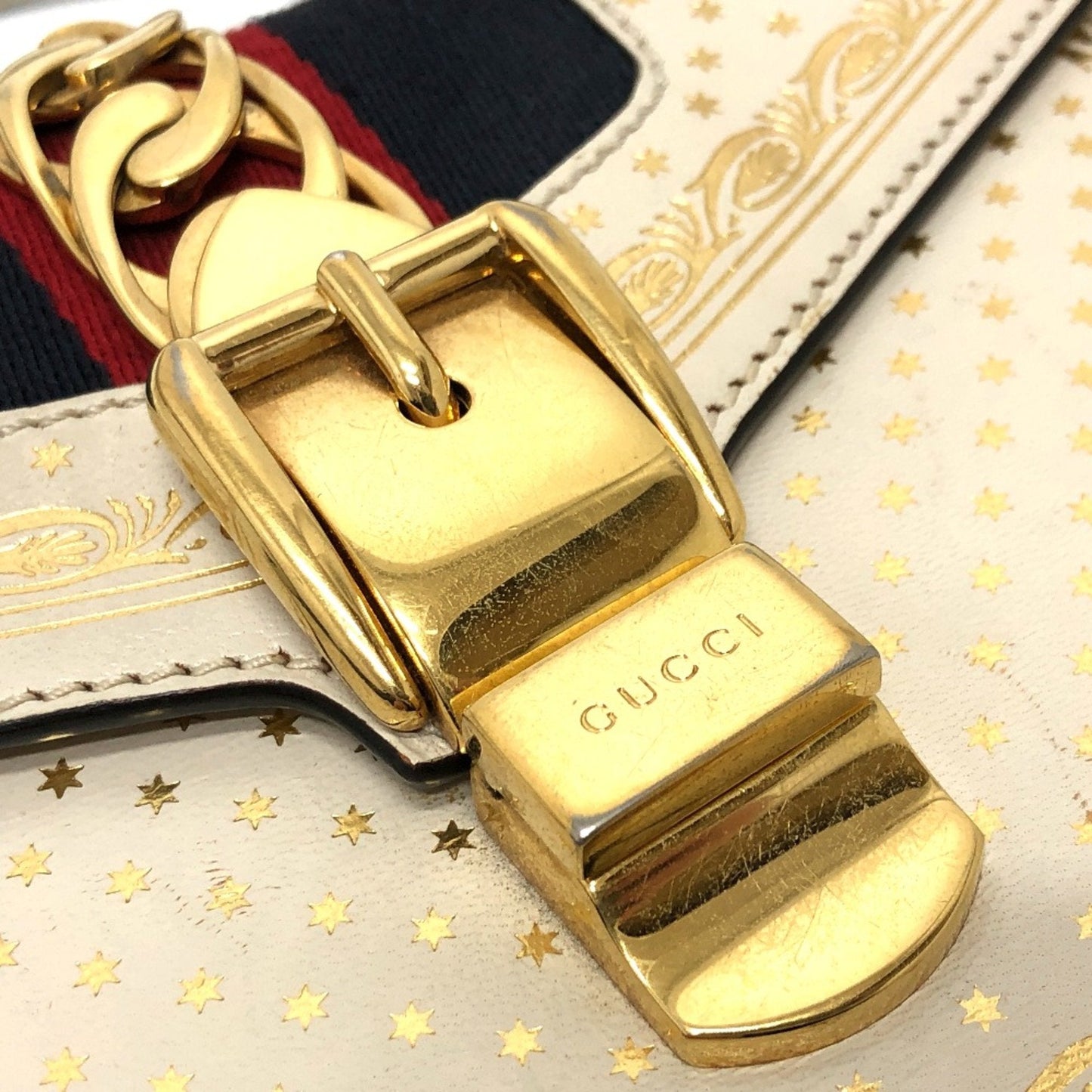 Gucci White Leather Shoulder Bag ( )