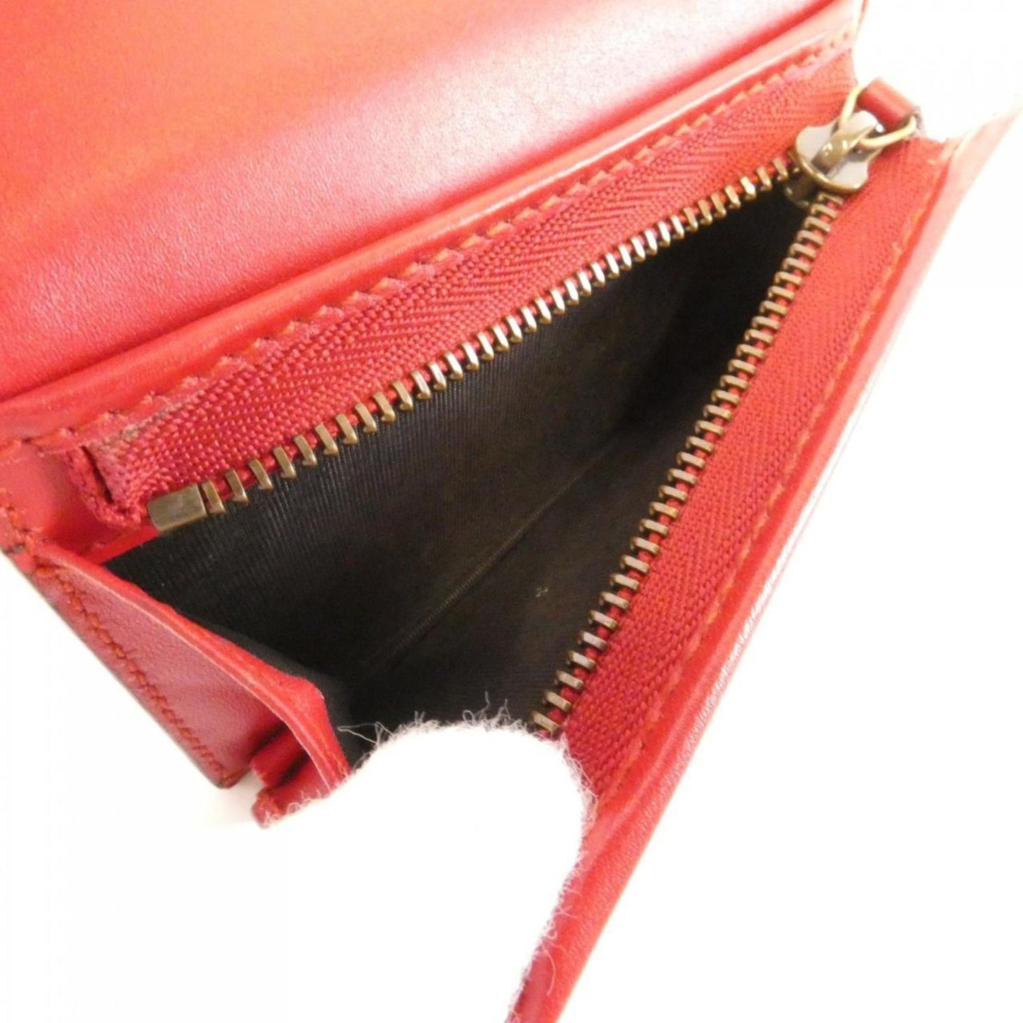 Gucci Red Color Leather Wallet (Bi-Fold) ( )