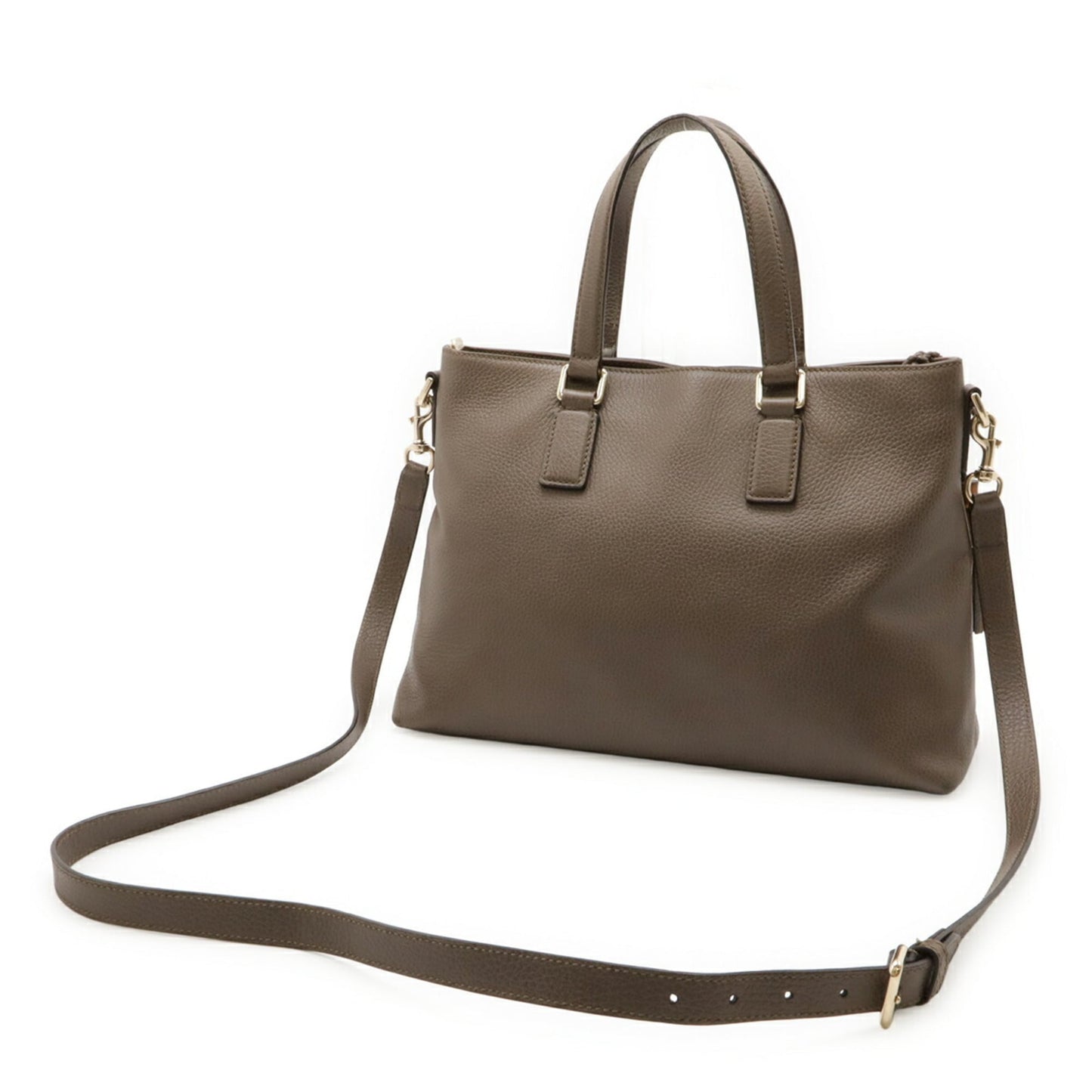 Gucci Brown Cocoa Leather Shoulder Bag Tote Bag ( )