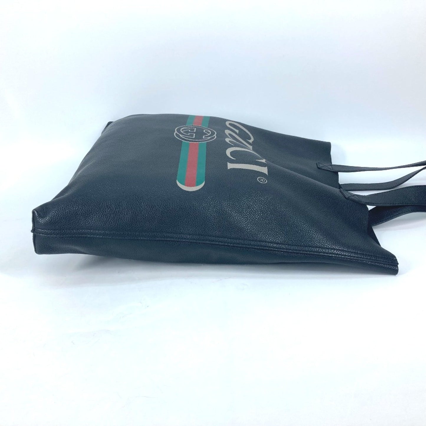 Gucci Black Leather Tote Bag ( )