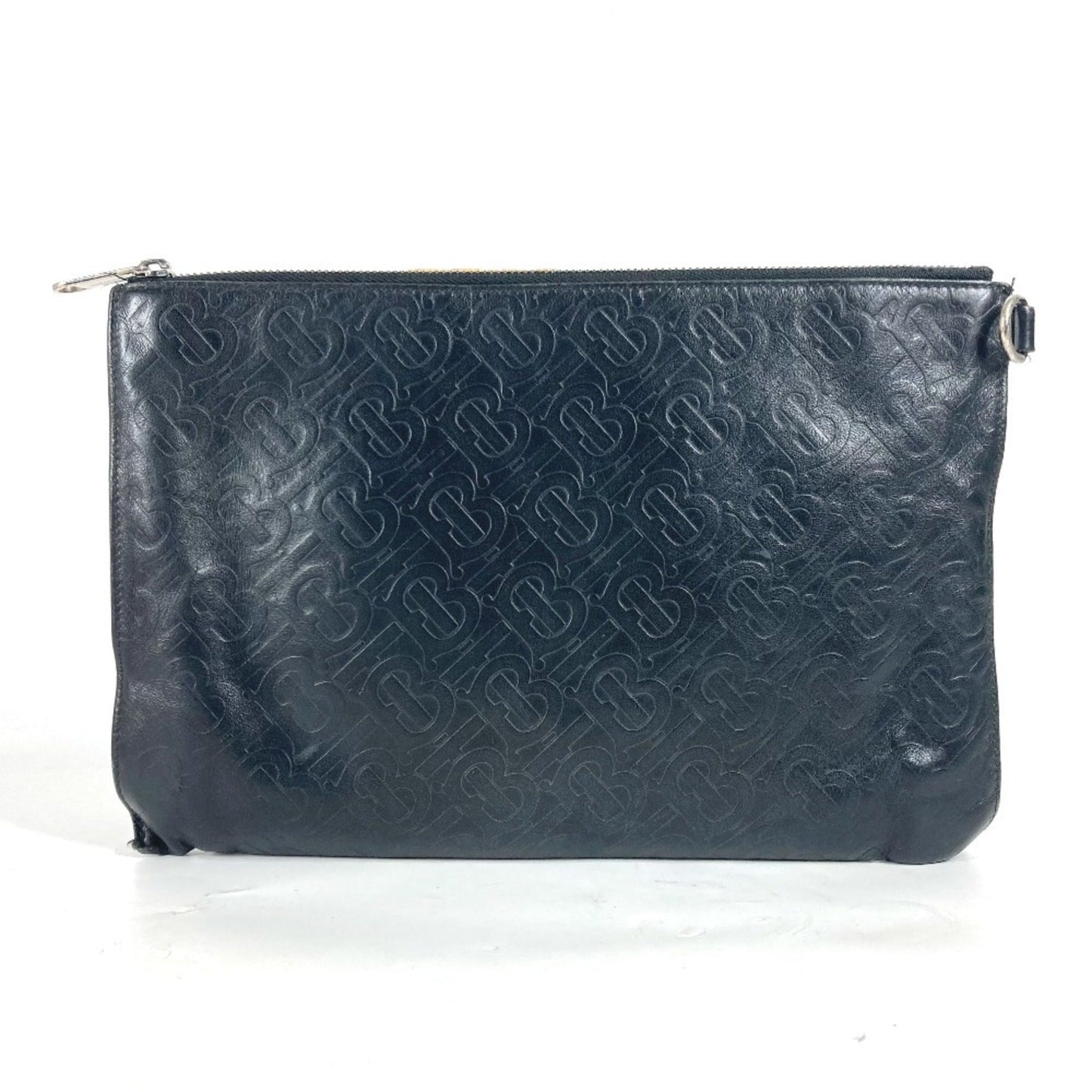 Burberry Black Leather Clutch Bag Pouch ( )