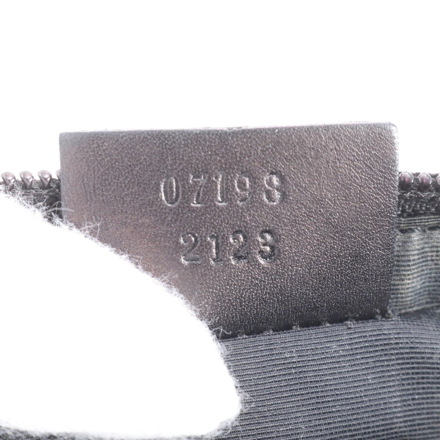 Gucci Black Leather Canvas Pouch Shoulder Bag ( )