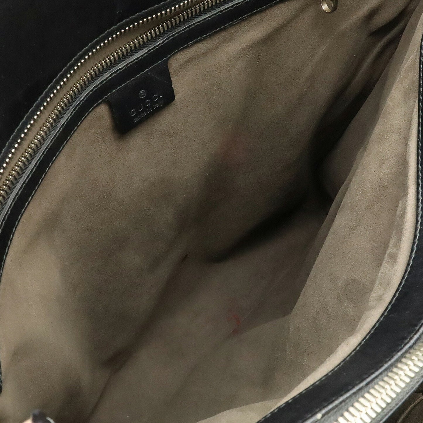 Gucci Beige Black Gg Supreme Leather Shoulder Bag Tote Bag ( )
