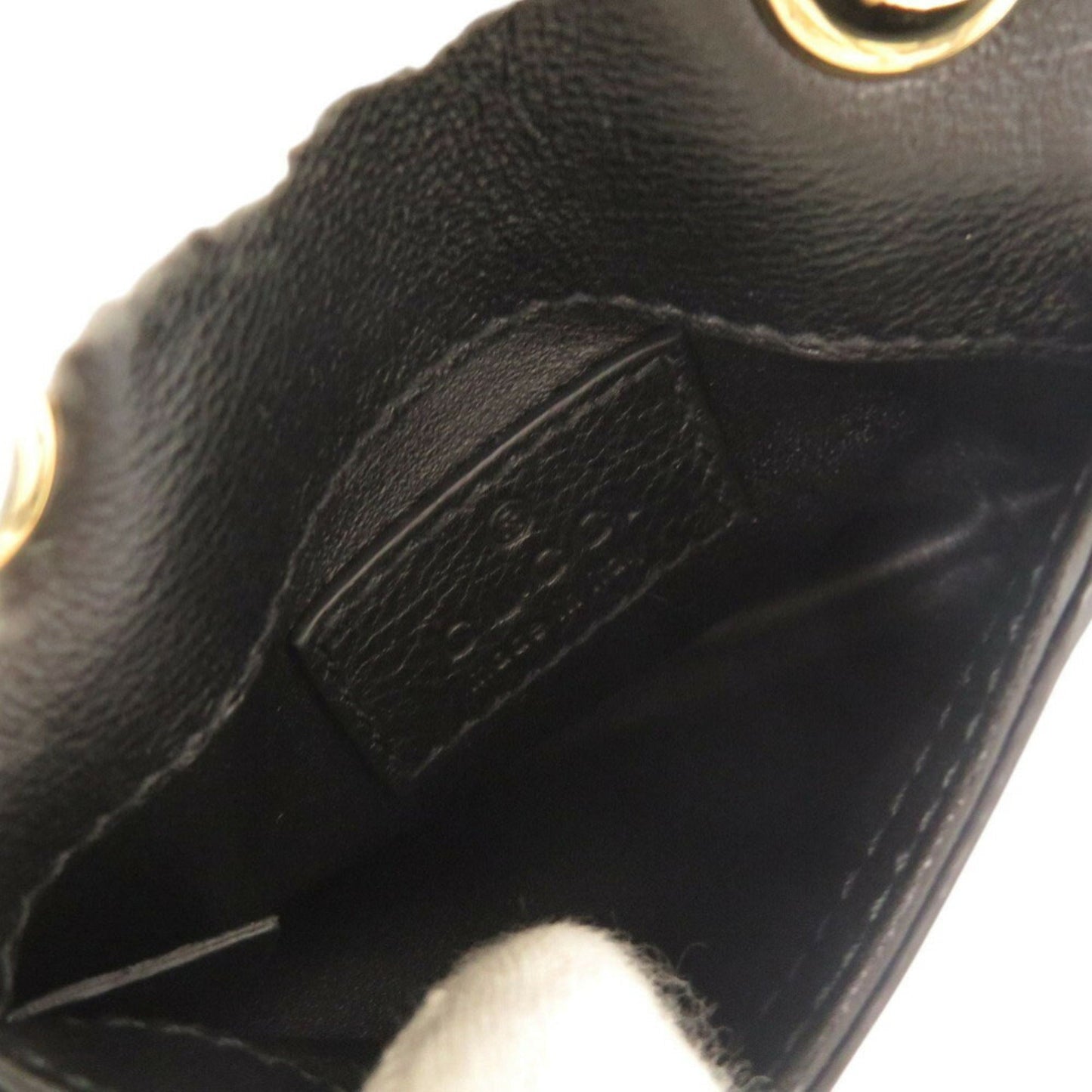 Gucci Black Leather Pouch Shoulder Bag ( )