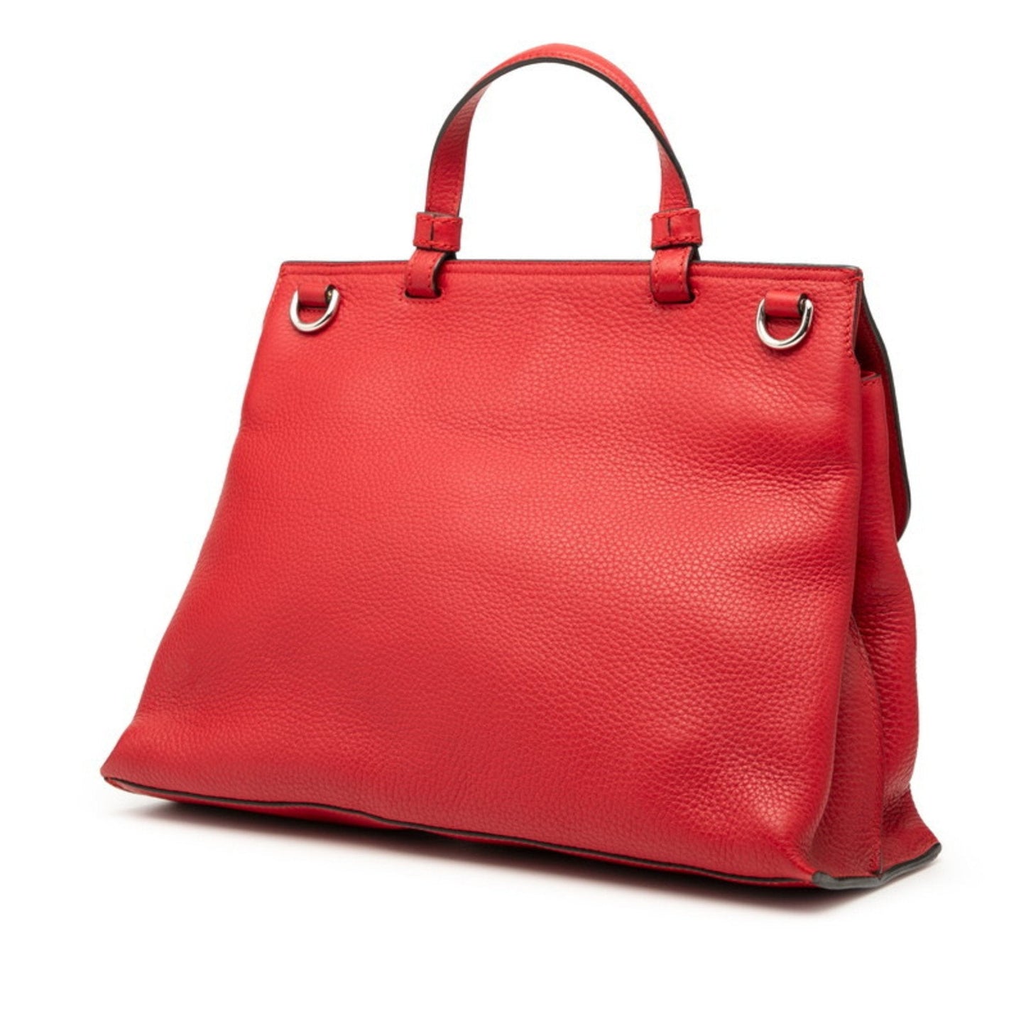 Gucci Red Color Leather Handbag Shoulder Bag ( )
