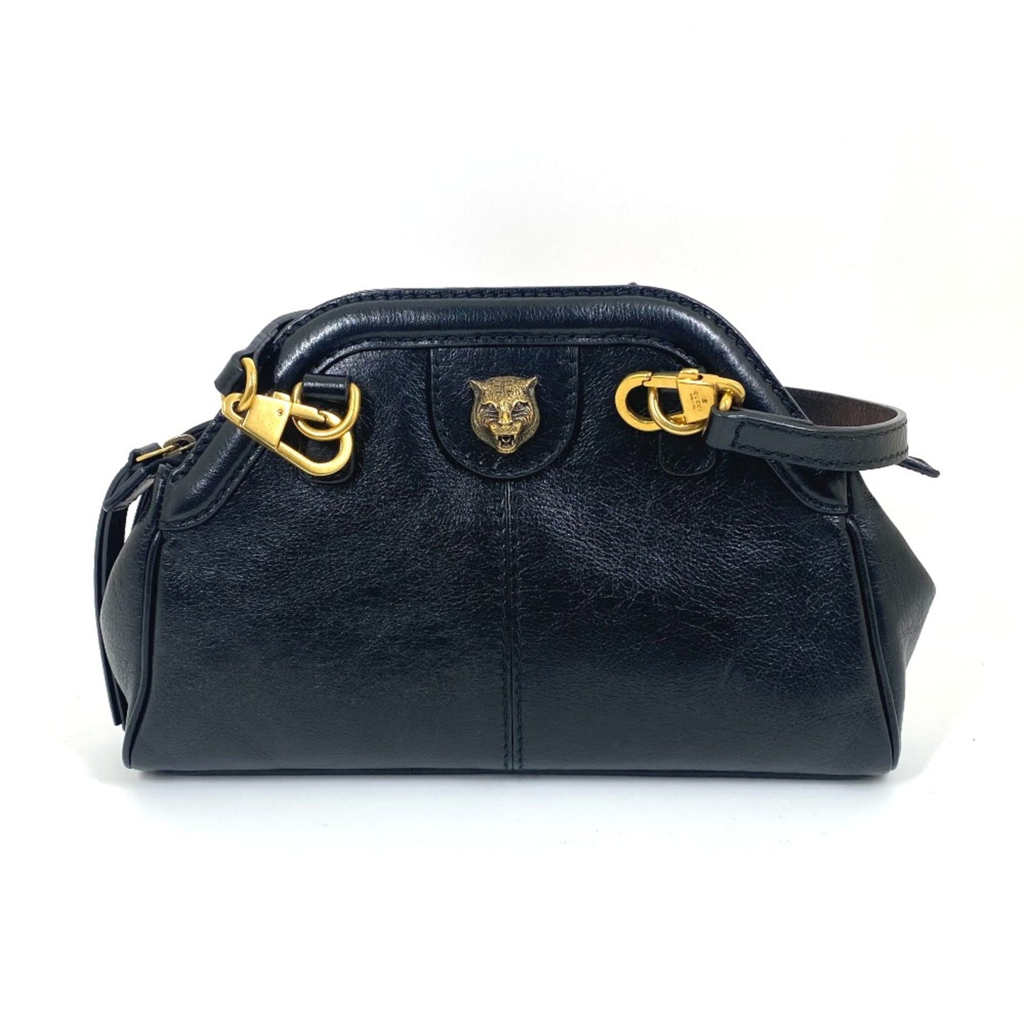 Gucci Black Leather Shoulder Bag ( )