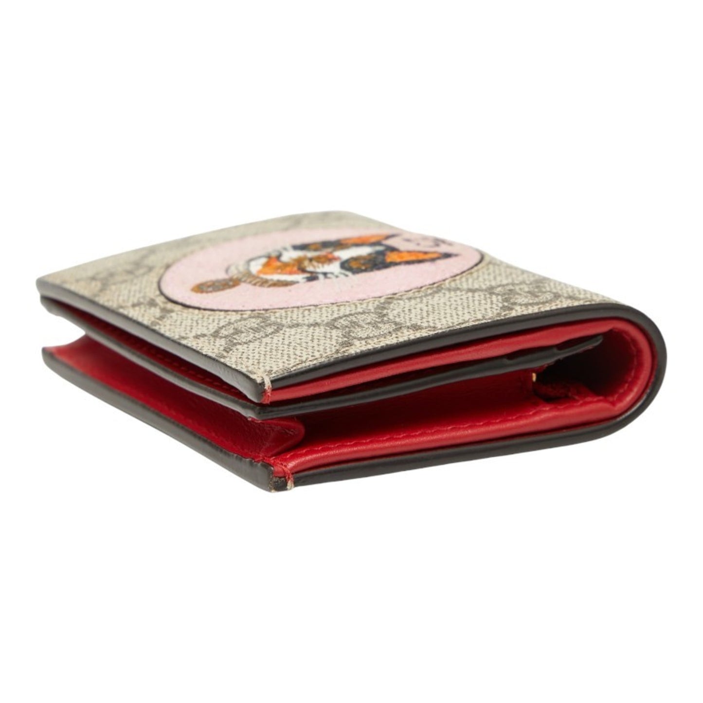Gucci Beige Multi-Color Pvc Wallet (Bi-Fold) ( )