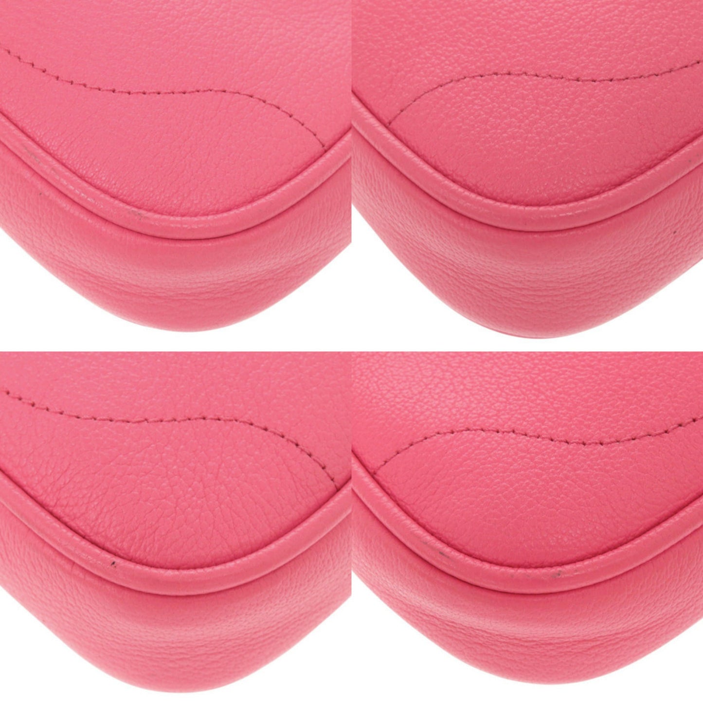 Gucci Pink Leather Handbag Shoulder Bag ( )