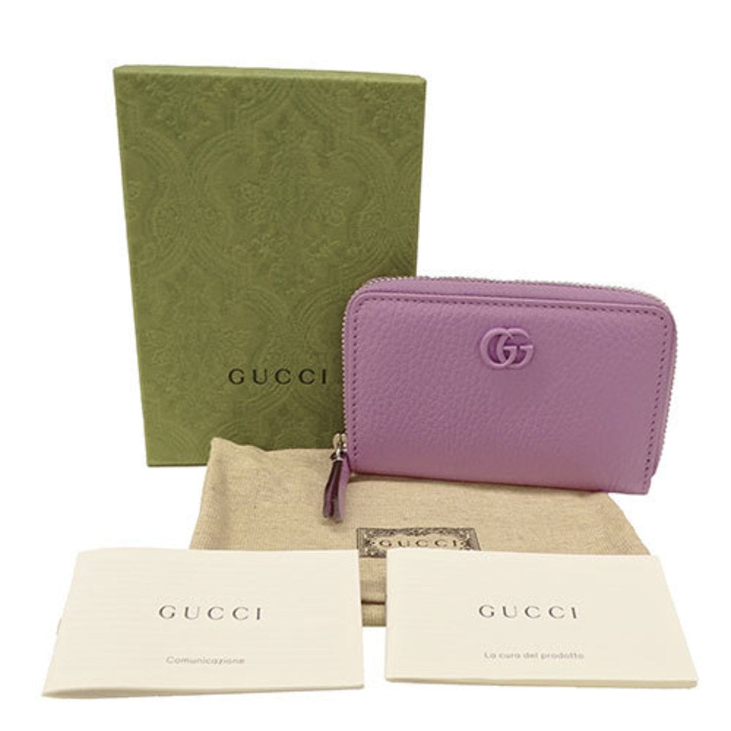 Gucci Purple Leather Coin Purse/Coin Case ( )