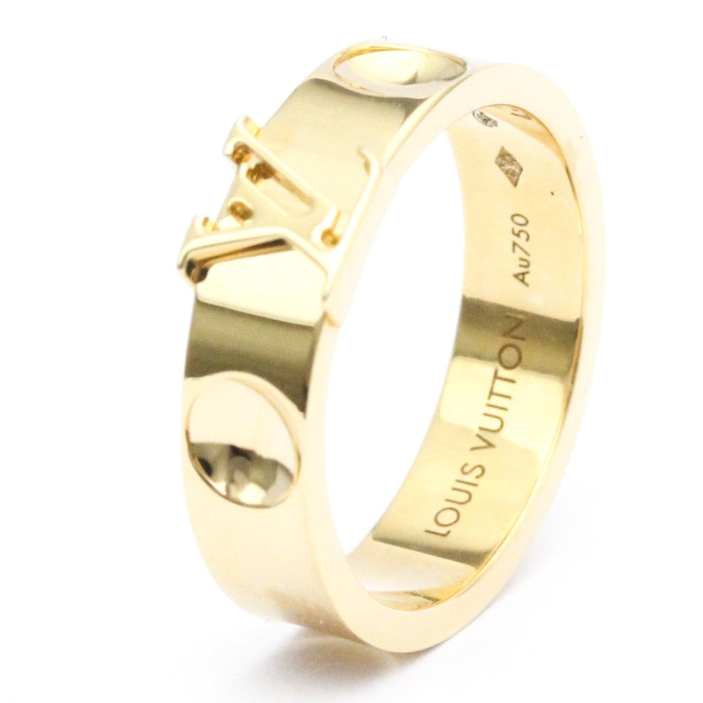 LOUIS VUITTON Berg Amplant LV Ring Q9K96H Yellow Gold [18K] Fashion No Stone Band Ring Gold
