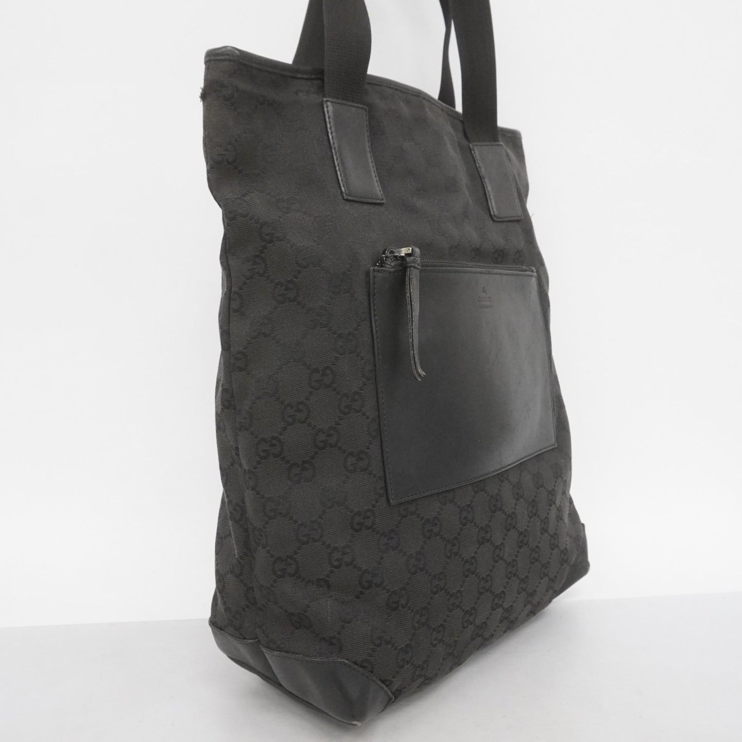 Gucci Black Canvas Tote Bag ( )