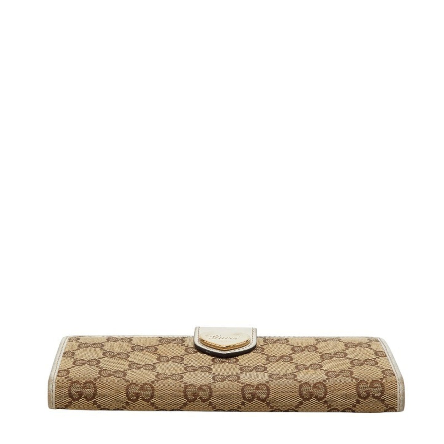 Gucci Beige White Canvas Leather Coin Purse/Coin Case ( )