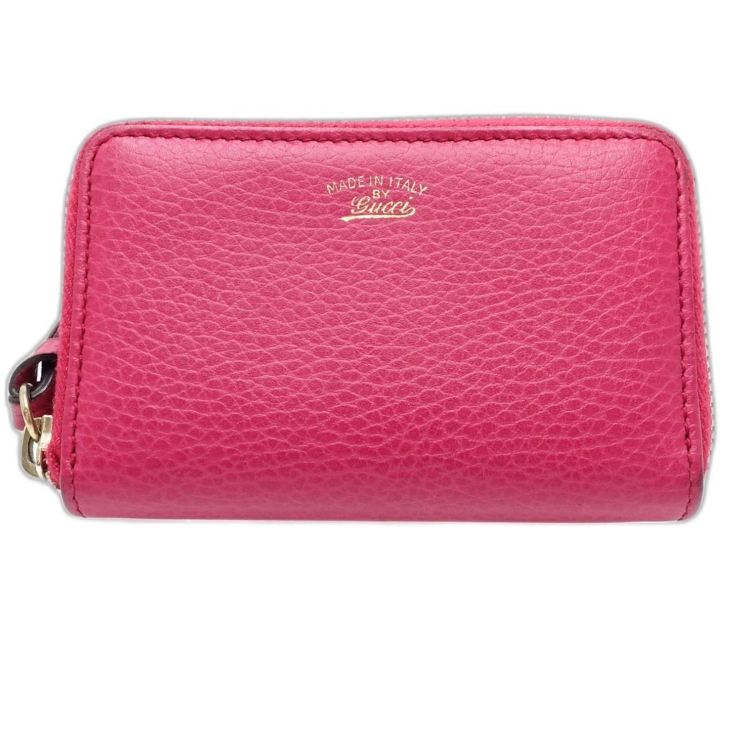 Gucci Pink Leather Coin Purse/Coin Case ( )