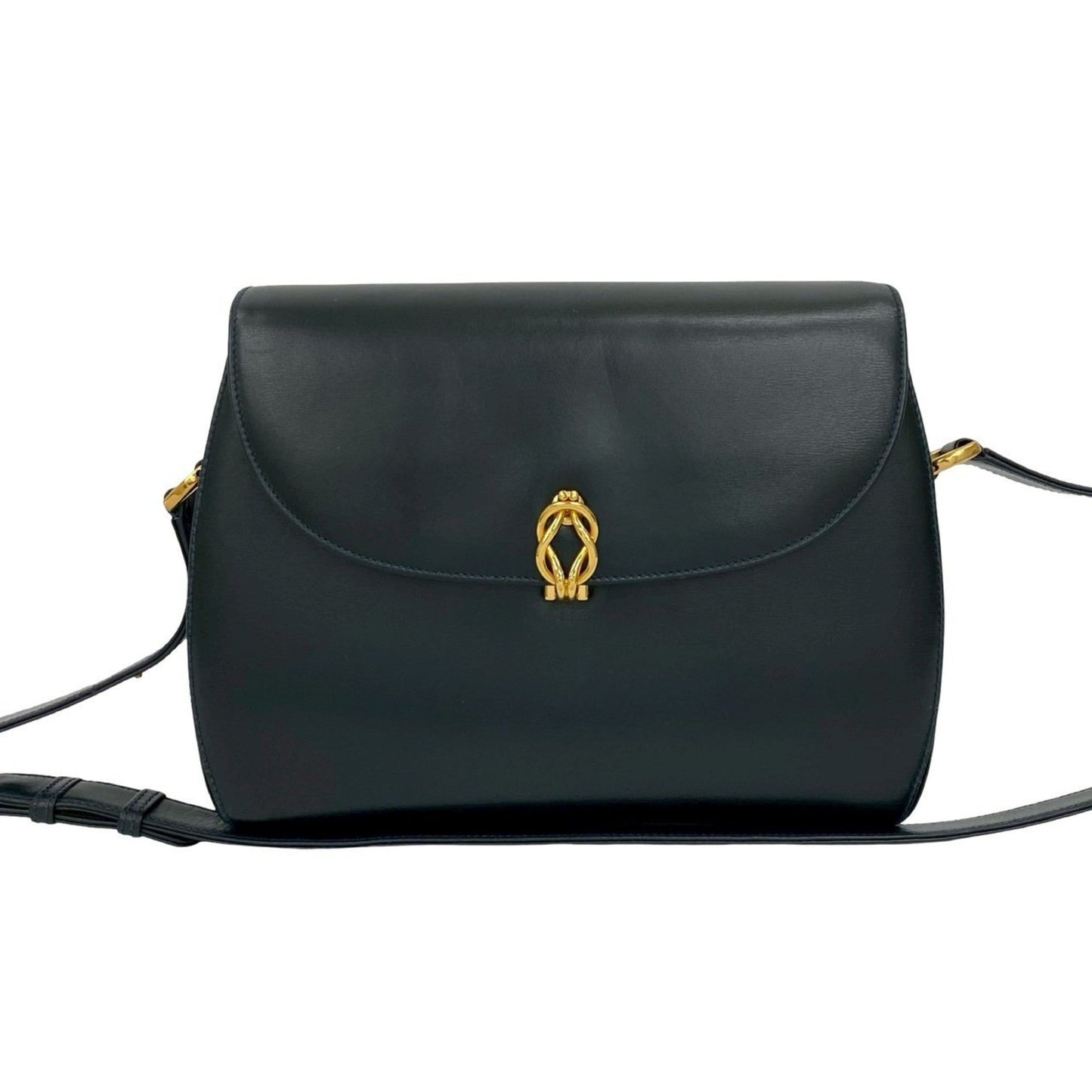 Gucci Navy Leather Shoulder Bag ( )