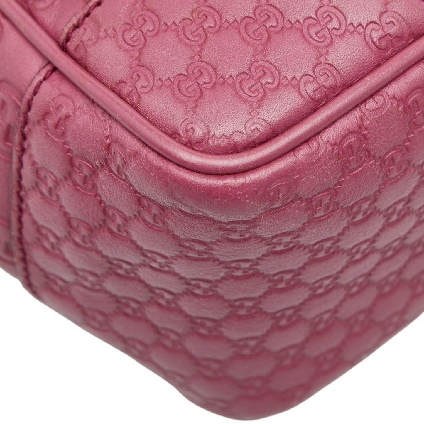 Gucci Purple Leather Handbag Shoulder Bag ( )