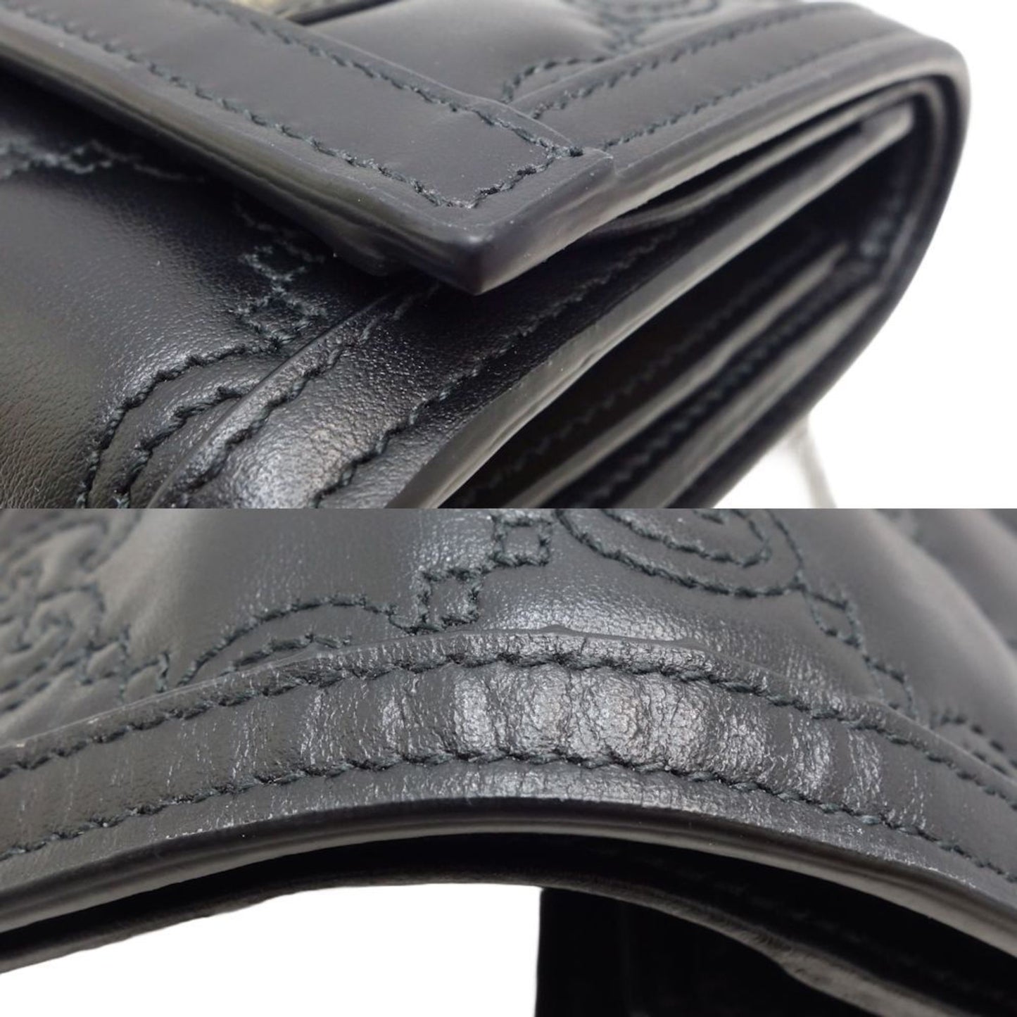 Gucci Black Leather Wallet (Bi-Fold) ( )
