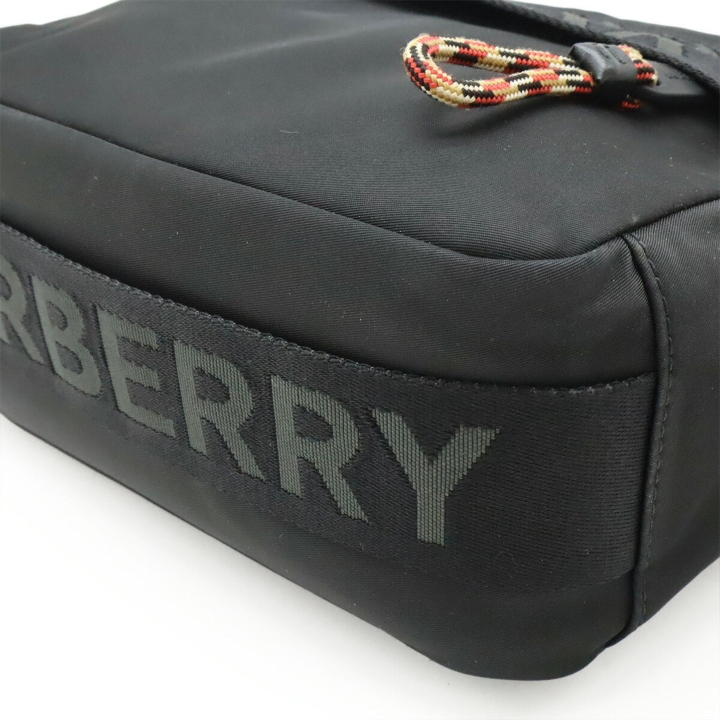 Burberry Black Nylon Leather Shoulder Bag ( )