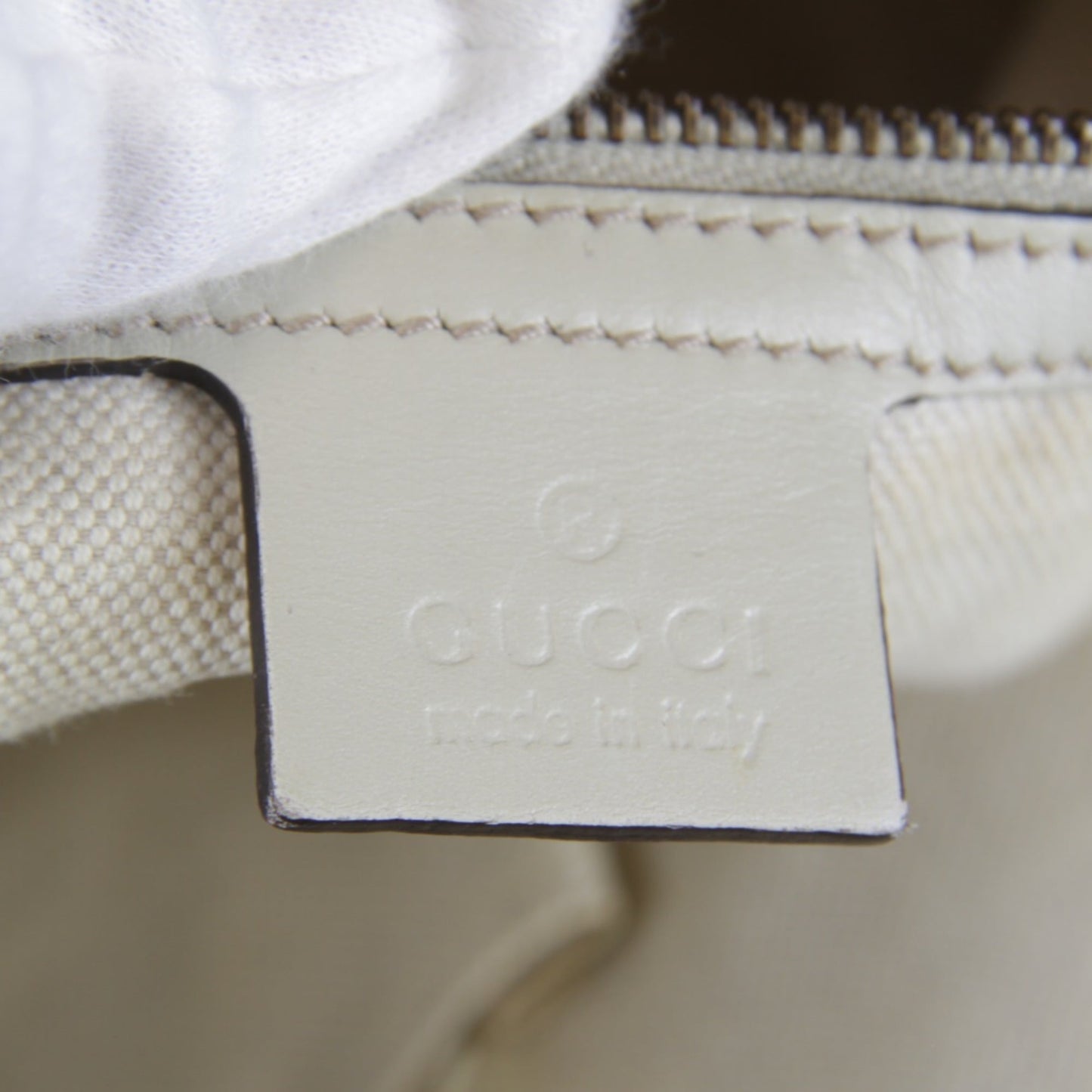 Gucci Gg Canvas Beige Gg Canvas Leather Handbag ( )