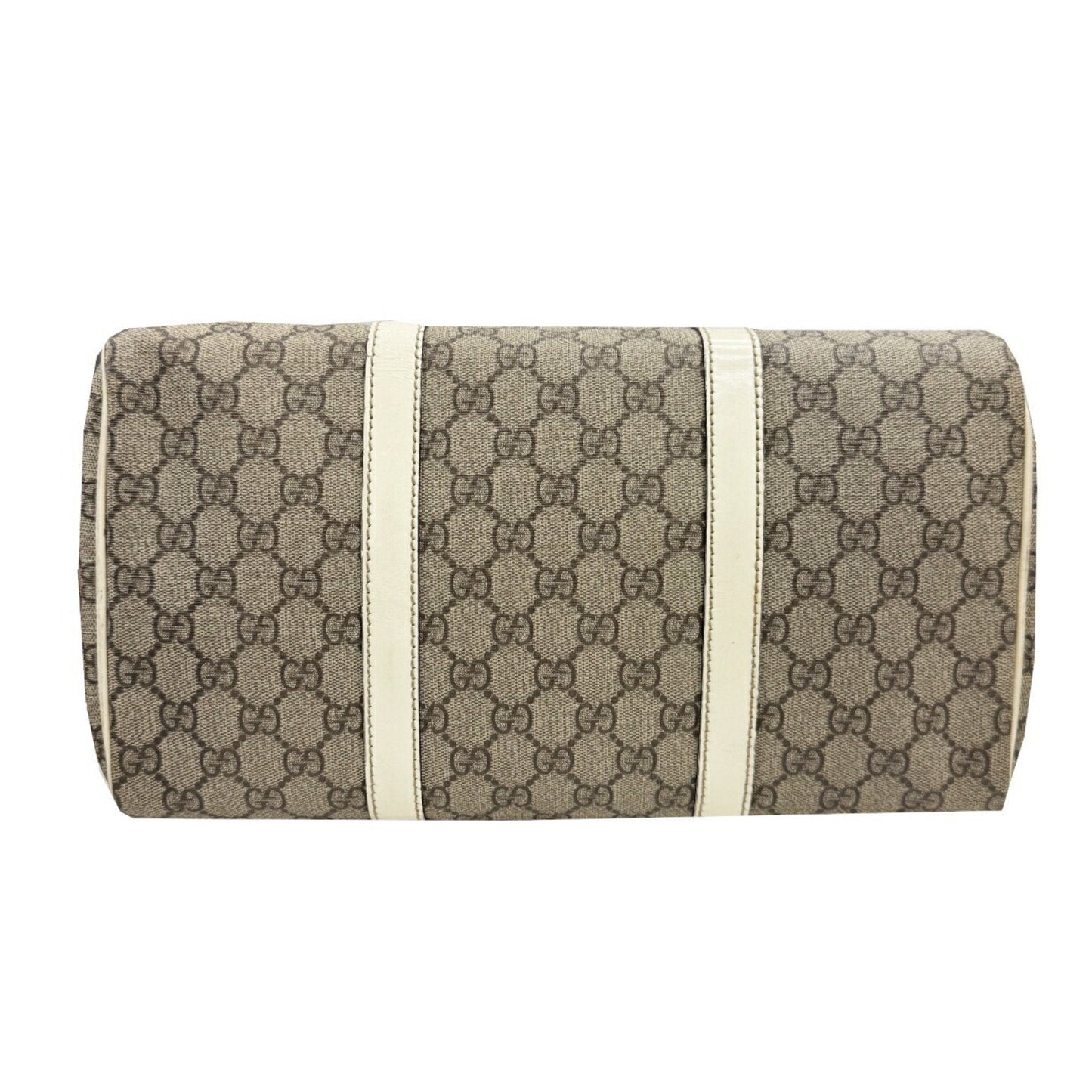 Gucci Gray Gg Supreme Boston Bag Handbag ( )
