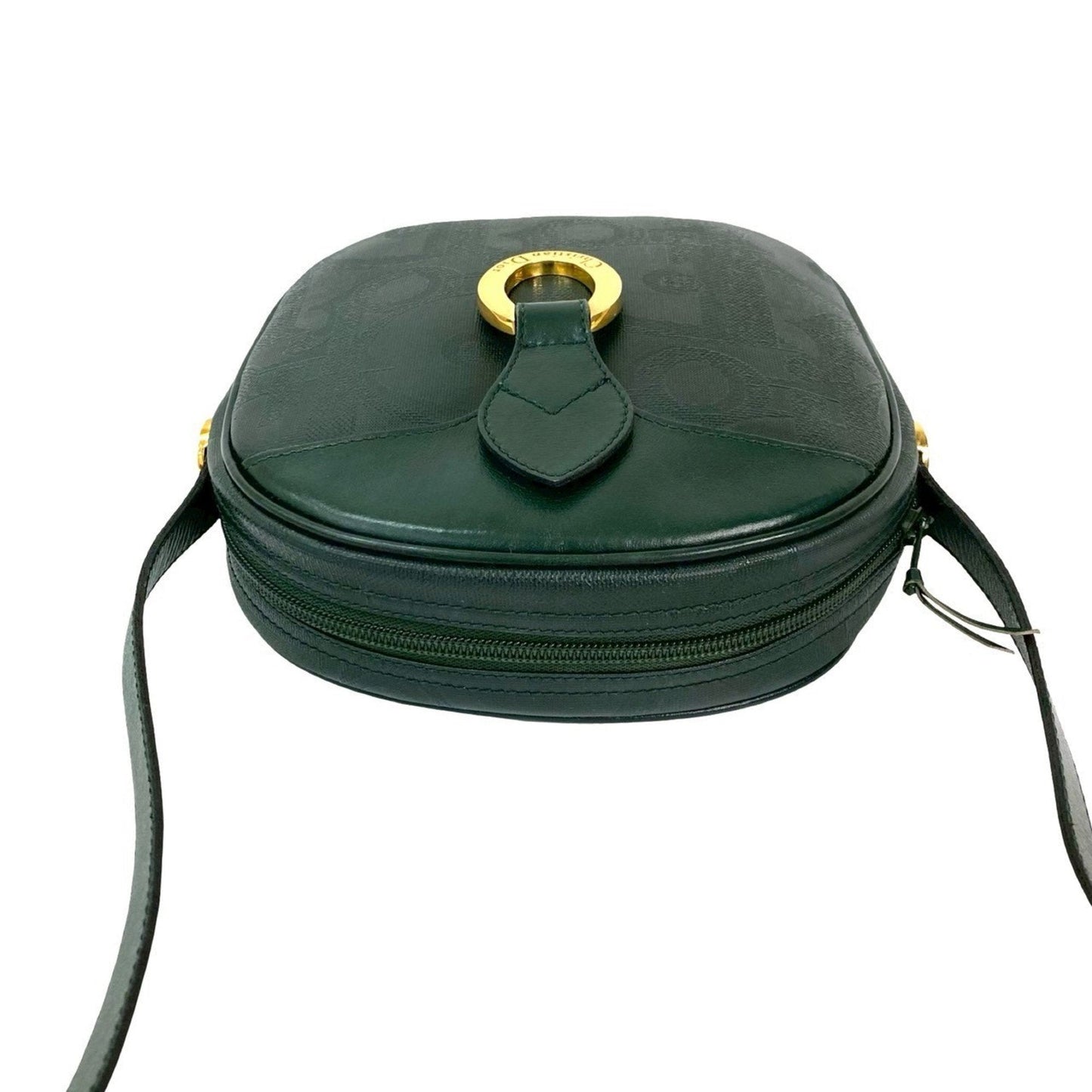 Christian Dior Green Leather Pvc Pochette Shoulder Bag ()