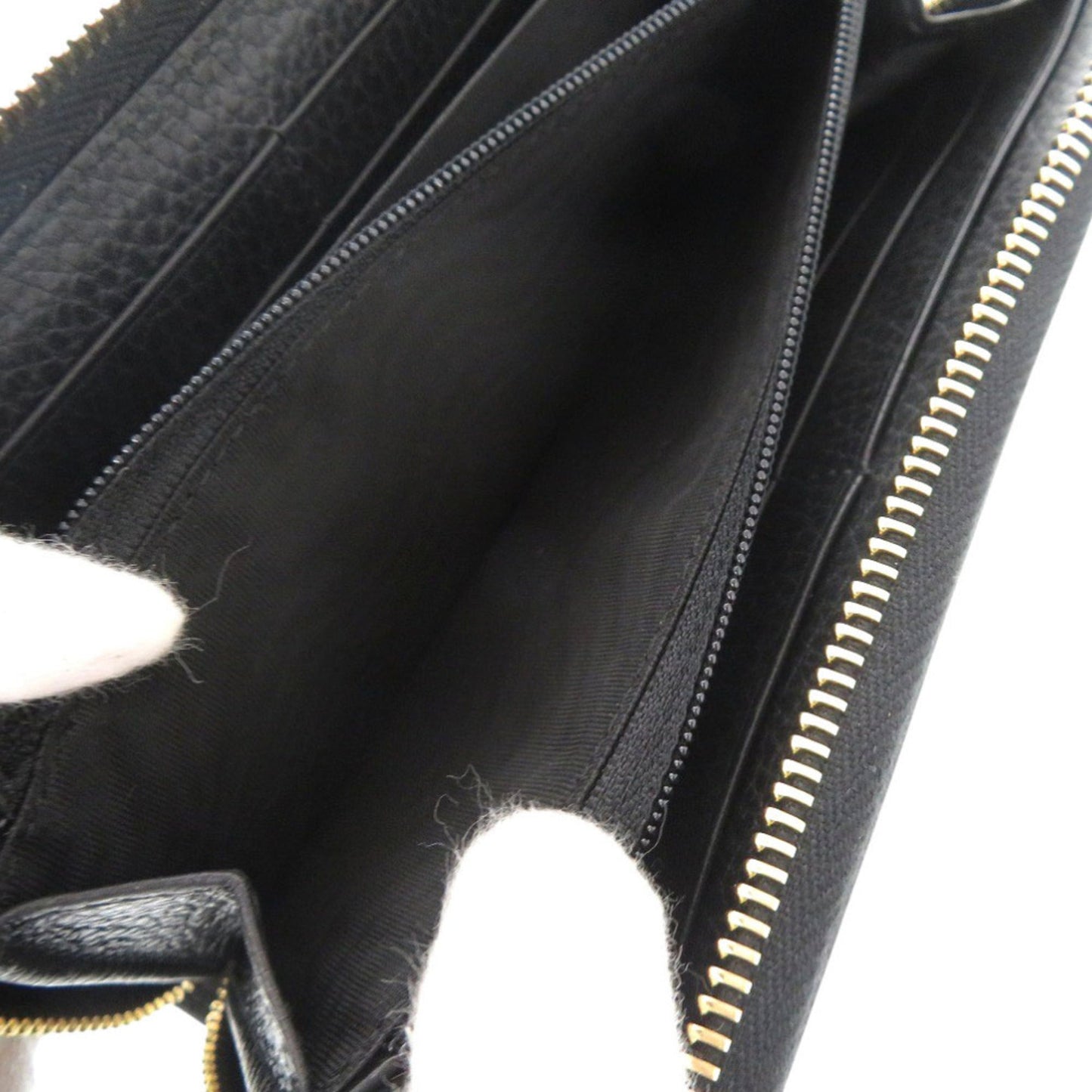 Gucci Black Leather Long Wallet (Bi-Fold) ( )