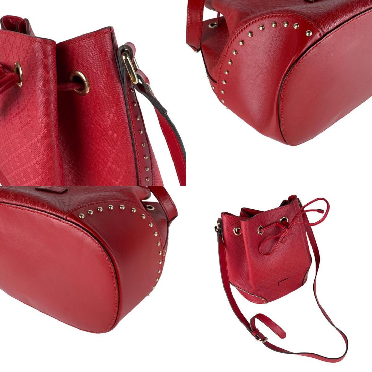 Gucci Red Color Leather Shoulder Bag ( )