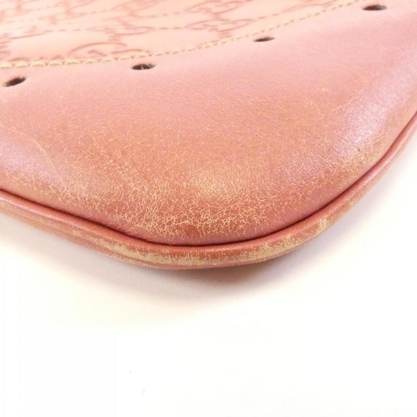 Gucci Pink Leather Shoulder Bag ( )