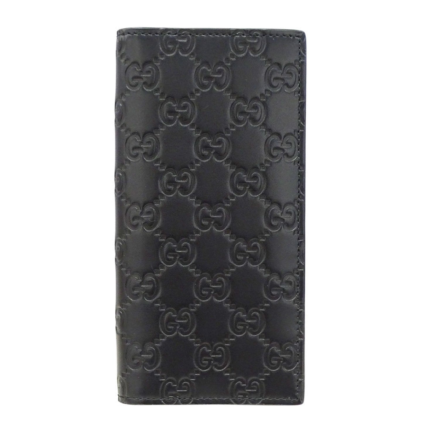Gucci Black Leather Long Wallet (Bi-Fold) ( )