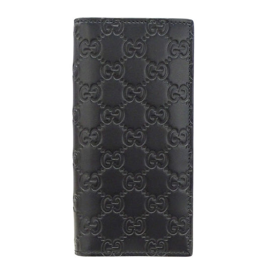 Gucci Black Leather Long Wallet (Bi-Fold) ( )