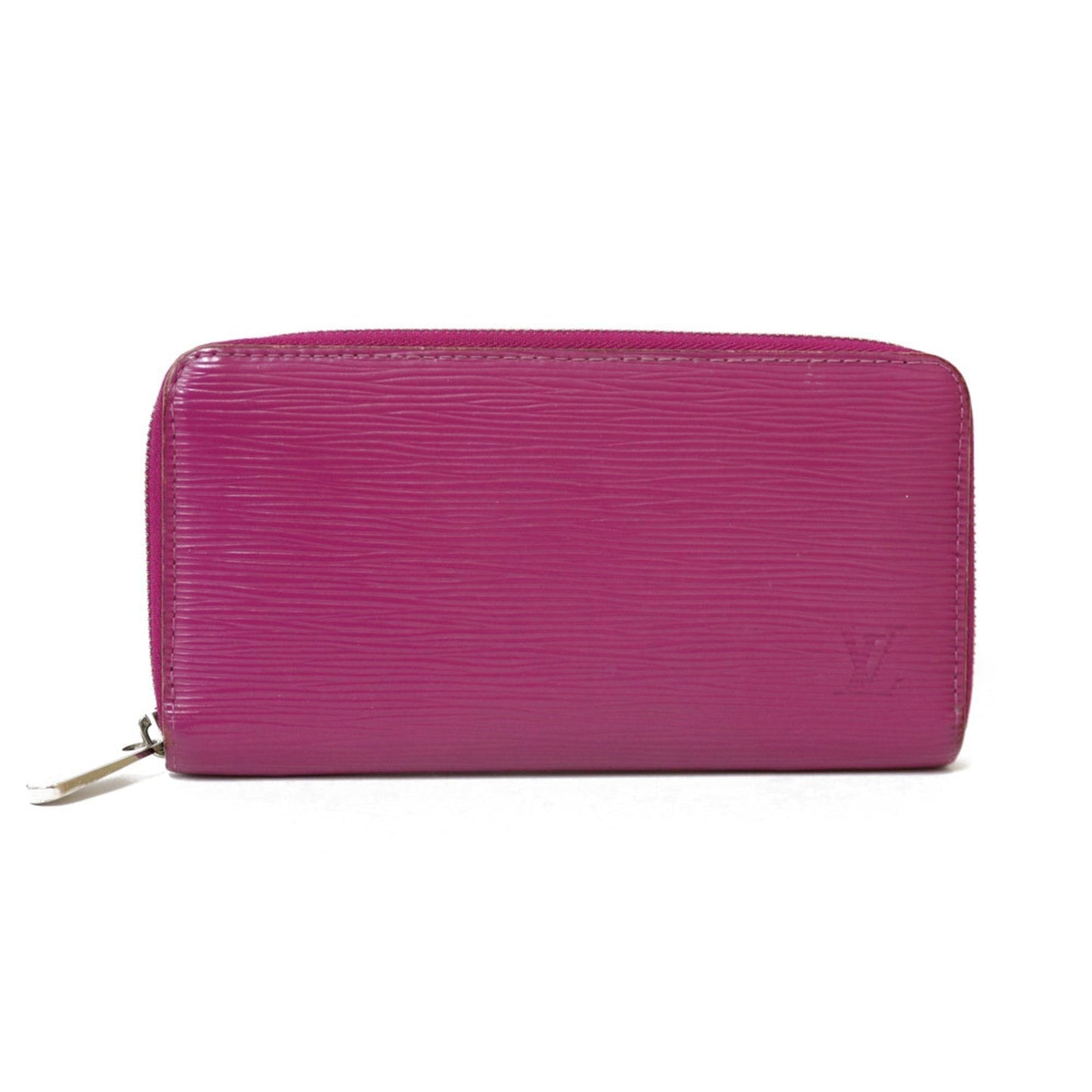 Louis Vuitton Long Wallet Epi LV Zippy M60305 Purple Women's Men's Leather