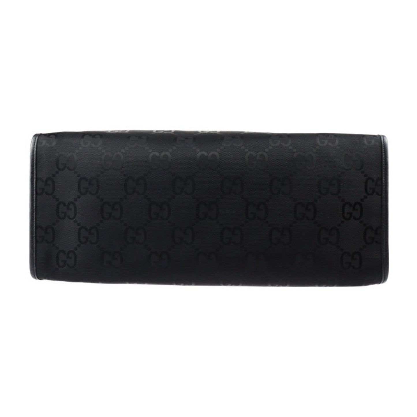 Gucci Black Nylon Leather Handbag Shoulder Bag ( )