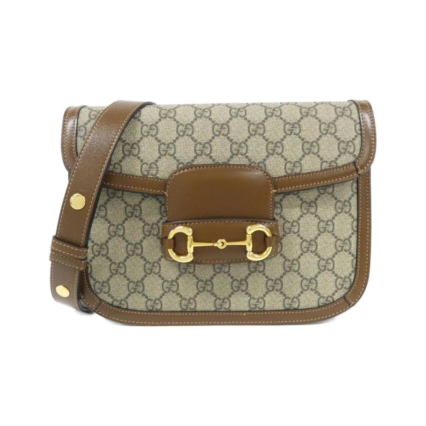 Gucci Beige Brown Gg Supreme Shoulder Bag ( )