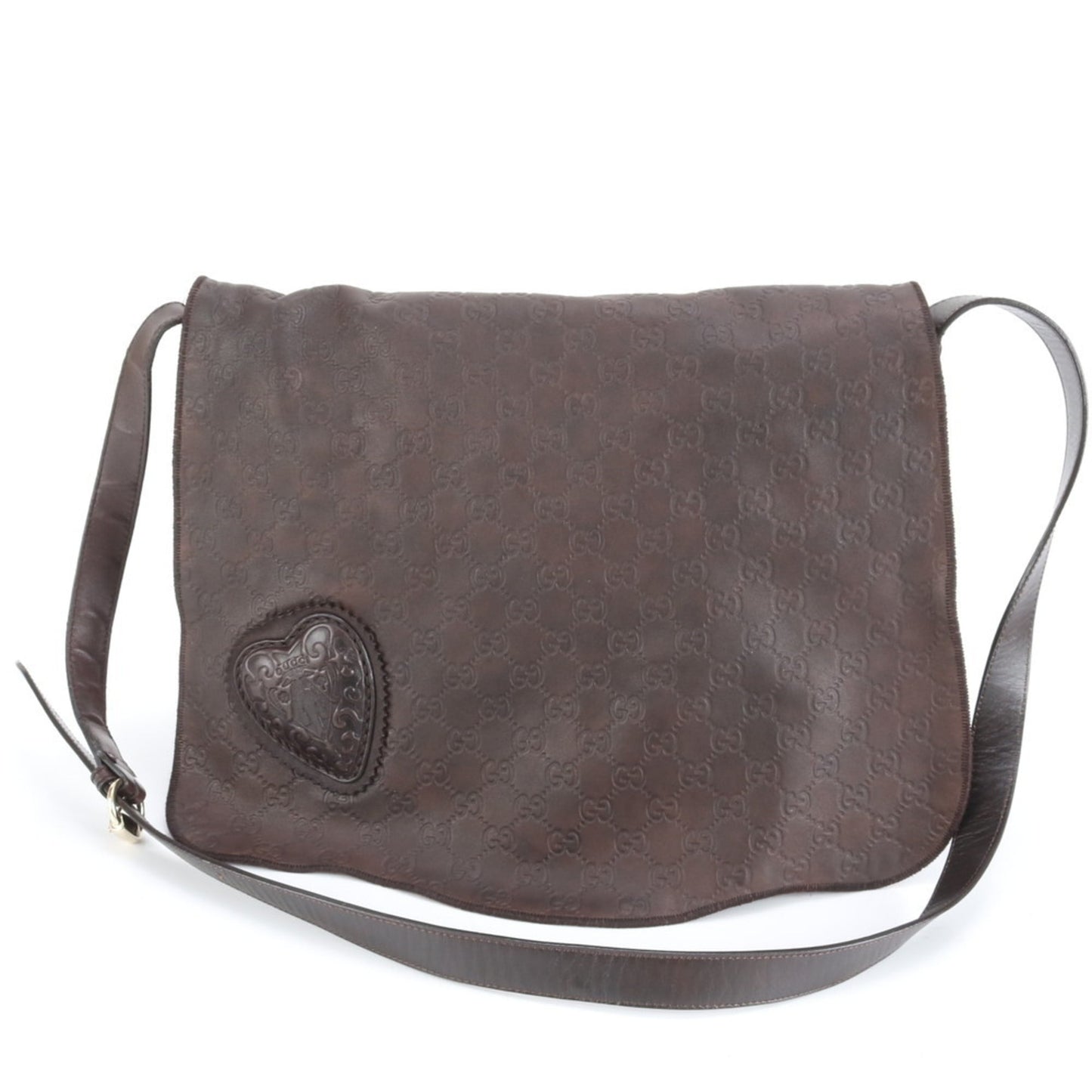 Gucci Brown Leather Shoulder Bag ( )