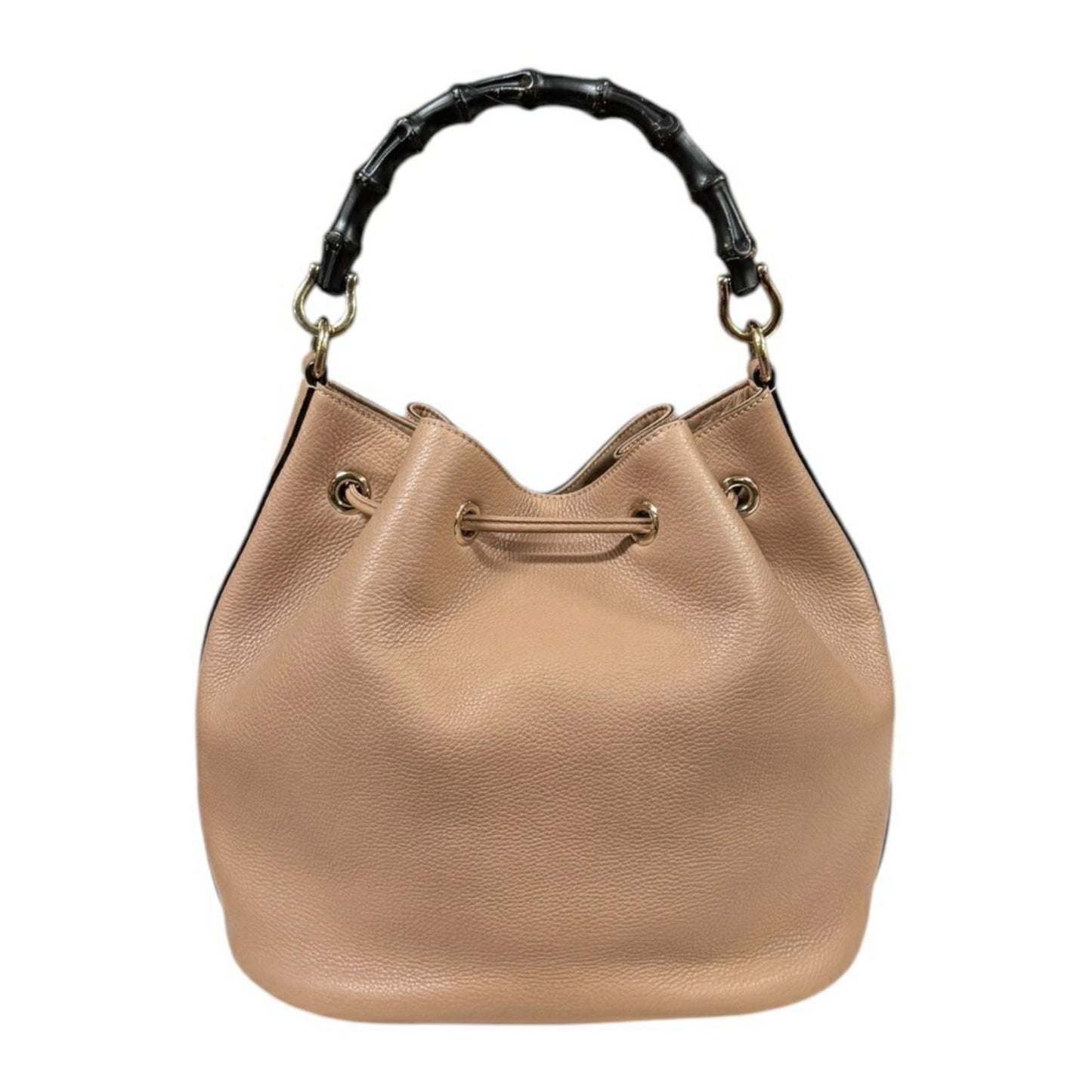 Gucci Beige Bamboo Leather Shoulder Bag ( )
