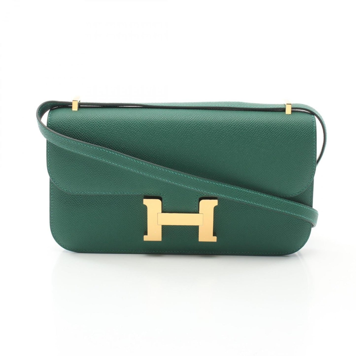Hermes Green Epsom Leather Shoulder Bag ( )