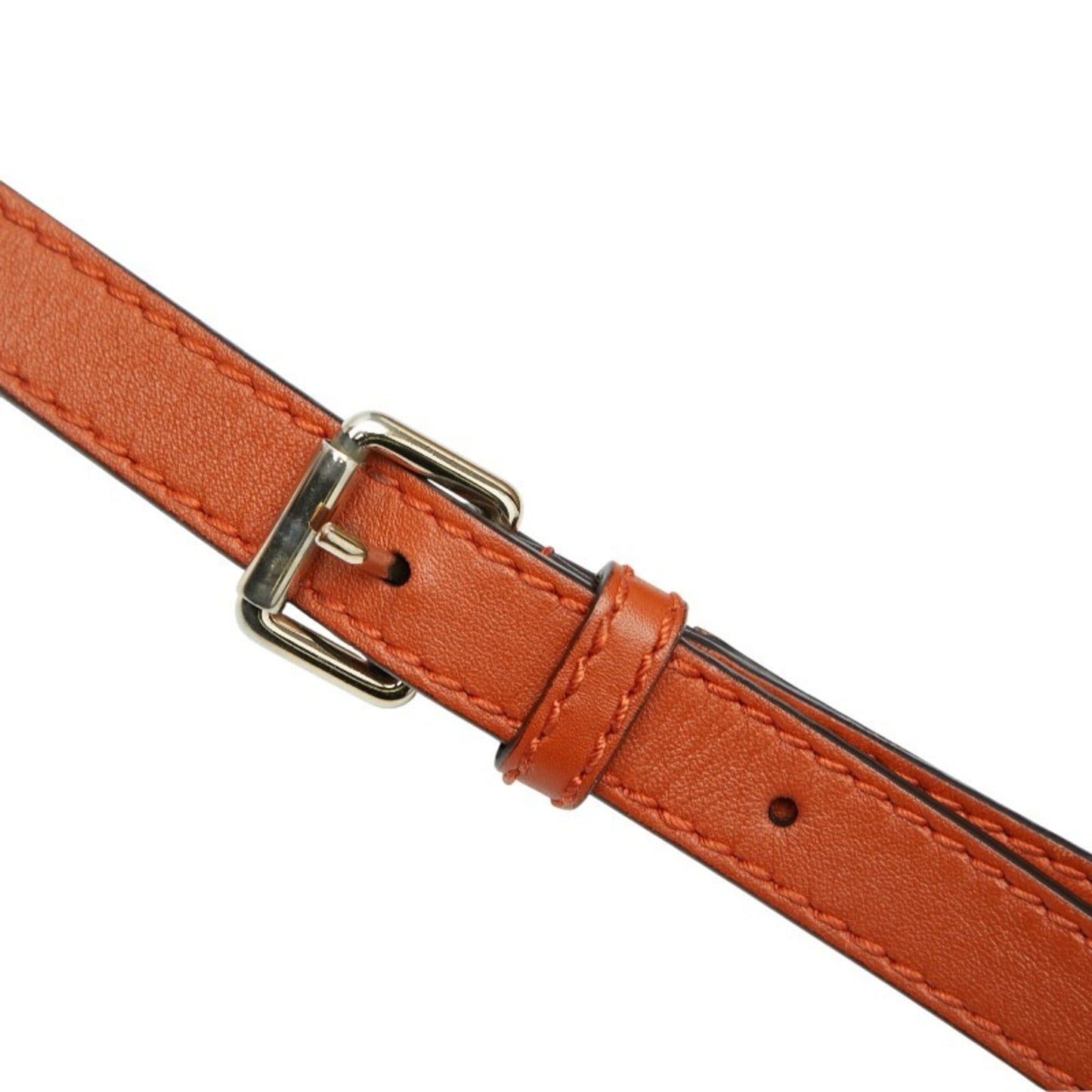 Gucci Beige Orange Canvas Leather Handbag Shoulder Bag ( )