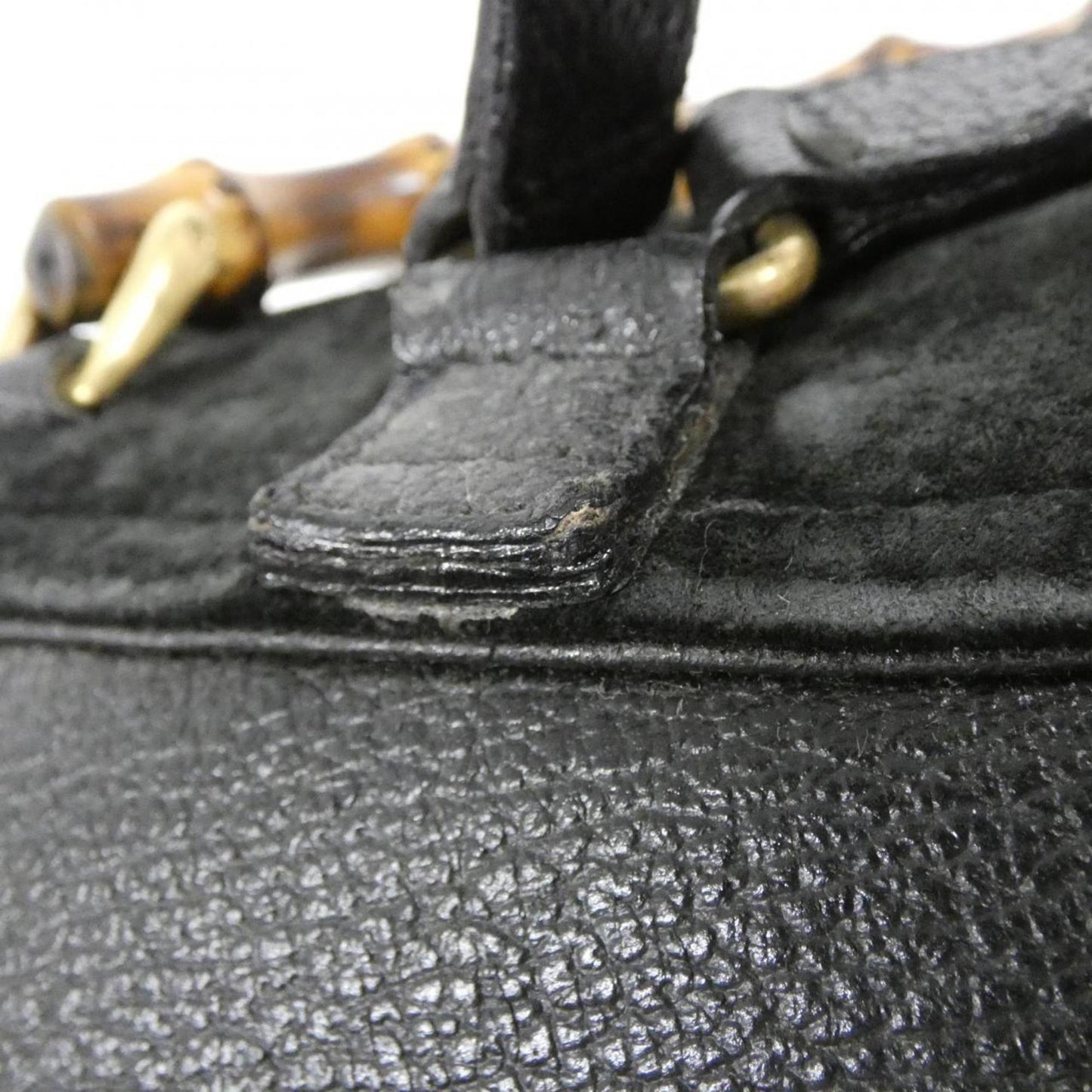 Gucci Black Suede Leather Backpack ( )
