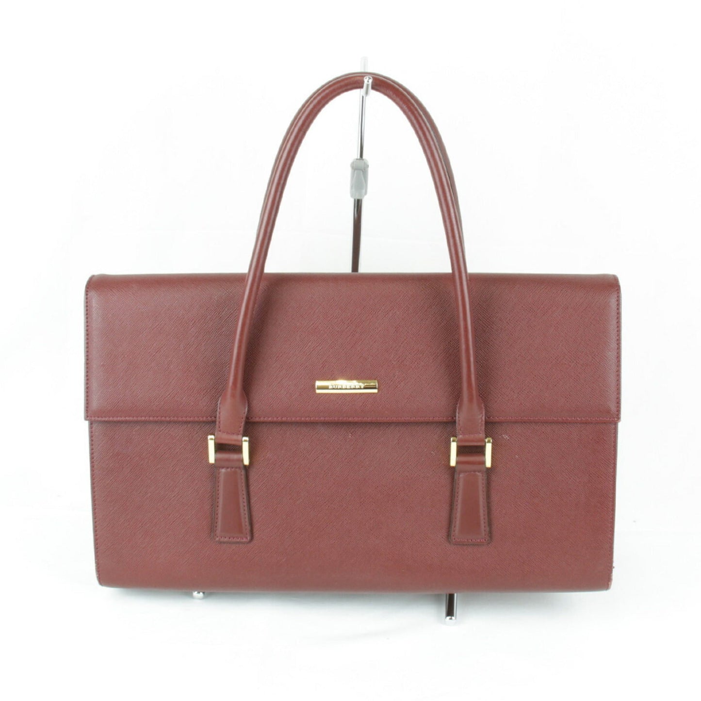 Burberry Red Color Leather Handbag ( )