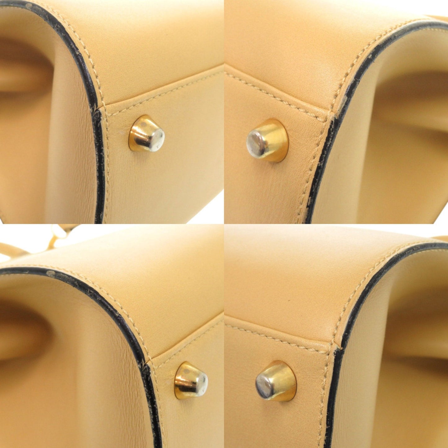 Christian Dior Beige Leather Shoulder Bag ()