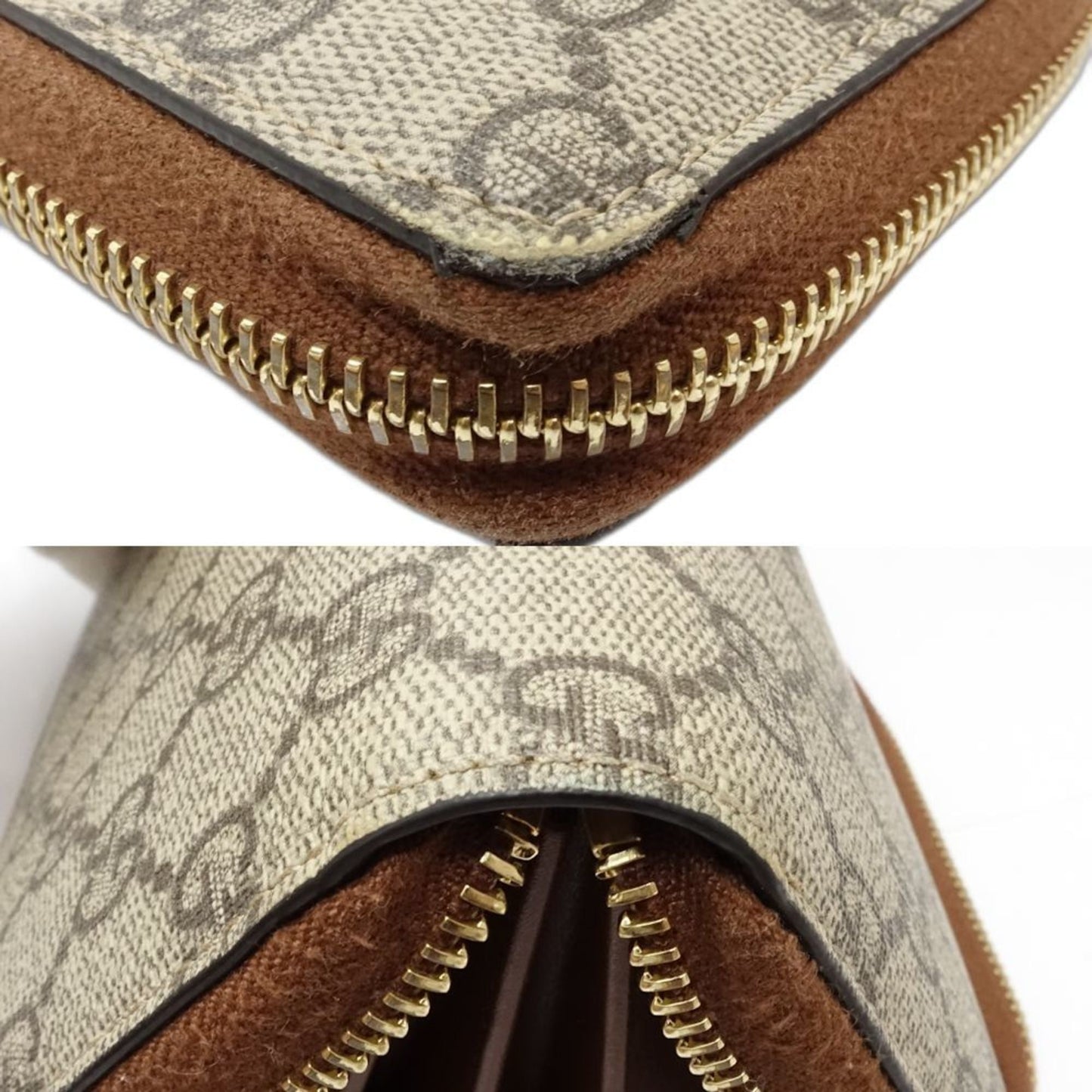 Gucci Beige Gg Supreme Long Wallet (Bi-Fold) ( )